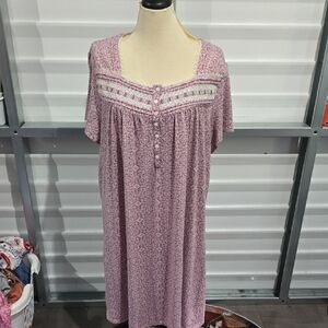 Secret Treasures Pink Floral Pajama‎ Dress Size 3X